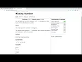 2 Solution for the problem Missing Number from CSES problem set