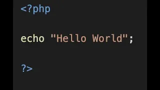 How to print hello world use echo in php