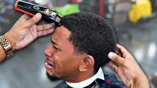 HAIRCUT TUTORIAL: LOW TAPER | DID HE LIKE IT?