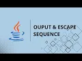 Ouput dan Espace Sequence Pemrograman Dasar Bahasa Java