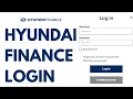 Hyundai Motor Finance Login Login to Your Account
