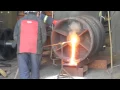 Oxygen lancing a snapped-off shaft