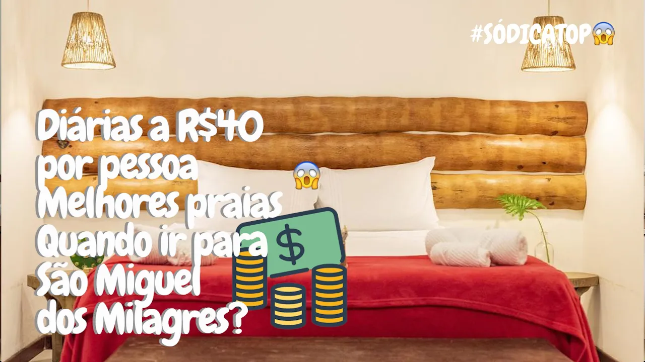 Mais confortáveis e baratas casas de praia em São Miguel dos Milagres/Alagoas
