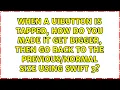 When a UIButton is tapped how do you made it get bigger then go back to the