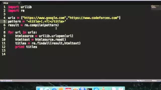 Extract Title of Website using Python Script