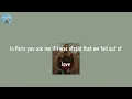 emily - Jeremy Zucker (Lyric Video)