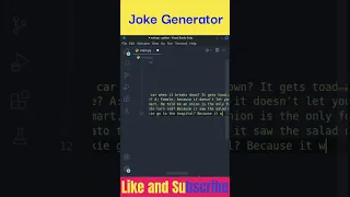 Lets Make A Joke Generator in python python shorts