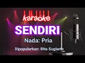 Download Lagu SENDIRI - Rita Sugiarto || Karaoke Nada pria