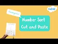 Sorting Numbers 0-20 Cut and Paste Math Activities Twinkl