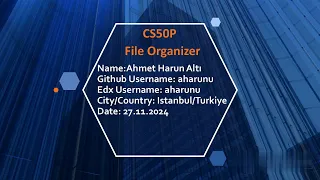 CS50P Final Project - Organize Your Files Easily with Python File Organizer Tool