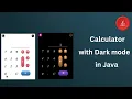how to create calculator with dark mode in java JAVA SWING project