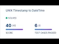 coding practice - 34 UNIX timestamp to datetime