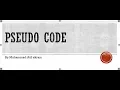 learn about pseudo Code in urdu hindi