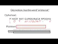 Aristocrat Cipher - Codebusters