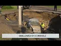 Woman describes how her car ended up in Brooklyn Park sinkhole
