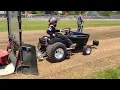 Cub Cadet pulling tractor