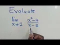 Evaluate the limit as x approaches 2 of x --2