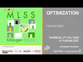 Optimization part 1 - Francis Bach