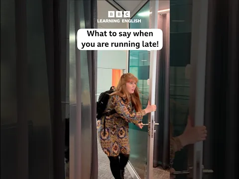 What to say when you are running late #shorts
