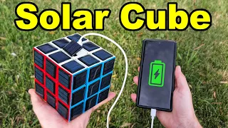 I built a Solar-Powered Rubik's Cube.