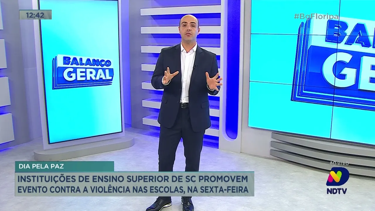 Instituições de ensino de SC promovem evento contra a violência nas escolas nessa sexta-feira