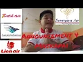 Announcement 4 Maskapai