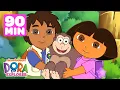 Dora the Explorer \u0026 Diego Primos Team-Up! #5 💥 90 Minutes | Dora \u0026 Friends