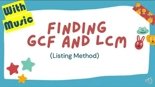 Download Finding GCF and LCM - Listing Method | With Background Music | Pinay Math Teacher MP3