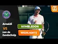 Download Lagu VAN DE ZANDSCHULP OPENT MET ZINDERENDE WEDSTRIJD!😱🇳🇱 | Arnaldi vs Van de Zandschulp | Wimbledon 2025