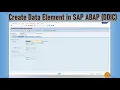 3 Create Data Element in SAP ABAP Data Dictionary DDIC TCode - SE11