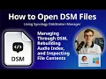 How to Open DSM Files Synology DSM