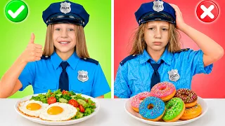 Nastya enseña cómo elegir correctamente alimentos saludables para obtener energía