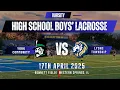 Varsity Boys High School lacrosse Lyons Township vs York Community