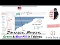 Dimension Measures Green and Blue Pill Discrete vs Continuous Comprehensive Tutorial for Tableau