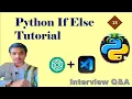 13 Python If Else and TR Interview Q A Python easy Python Shortcuts Genie MITHRAMMA IT