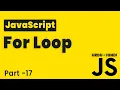 JavaScript For Loop Lesson 17 JavaScript Tutorial Beginning to Advance in