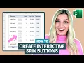 NEVER Manually Enter Data in Excel Again Use Spin Buttons Instead