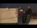 Ian Leonard mans the Zamboni