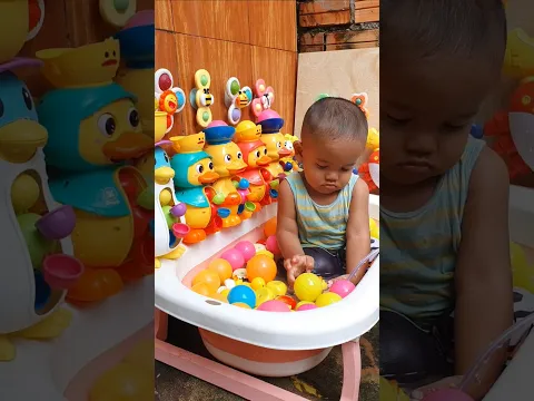 Baby Waterwheel Bathtub Color 😍 🥭🍎 #short