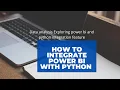 Data Analysis How to integrate Power BI with Python