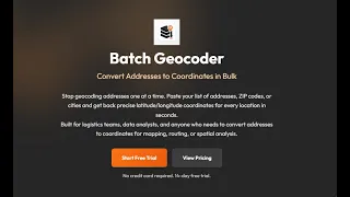 Bulk Geocoding Tool Convert Addresses to Latitude Longitude Google Maps API