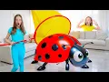 Download Lagu Nastya and friends catching bugs at home