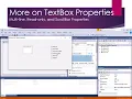 CIS-119 Further Exploration of the TextBox Control