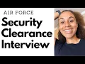 Security Clearance Interview Air Force While in DEP