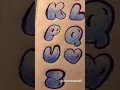 BUBBLE LETTERS UPPERCASE writing