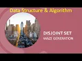 5 Data Structure Algorithm DisjointSet - Maze Generation using DisjointSet