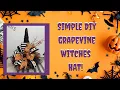 Simple DIY Witches Hat With A Grapevine Cone