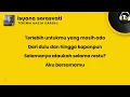 ISYANA SARASVATI - TERIMA KASIH DARIKU || LIRIK
