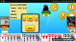 Online pinochle game