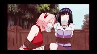 Hinata Sakura and Ino gagged